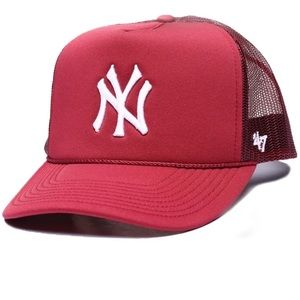 47’ New York Yankees Trucker Hat in Burgundy